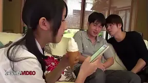 JAV Queen Takes Deep Throat Ride Ending in Explosive Cream Pie Finish