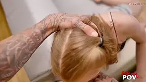 Teen 18+ With Pigtails Sucks Her Stepbrother