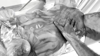 Kinktober day 8: FOOD &amp; TEMPRATURE KINKS - Dripping ice creams all over her tied up sexy body