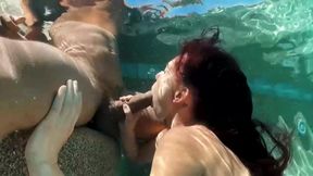 Adina Jewel underwater blowjob