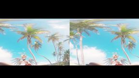 Beach hottie Mercy gets a enormous 3D rod in her animated bum