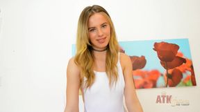 Jillian Janson stuffs her trimmed pussy with a new toy, gets it dripping wet &amp; cums hard moaning for you!