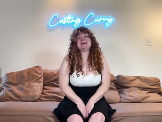 Casting Curvy: Breasty Red Head Nurse Tries Out For Porn