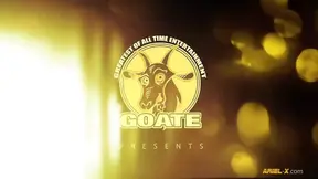 Busty, flexible girl Savannah Fox lifts and wrestles muscular Ariel X