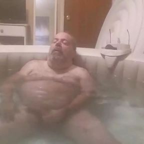 Jacuzzi Jerking with Underwater Cum Shot