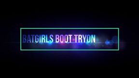 Batgirl tries on her Boots