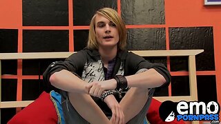 Preston Andrews loves to show off his wanking technique