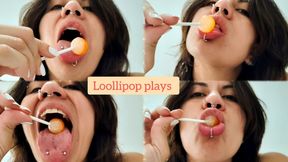 Playing with my lollipop in my mouth - Mouth Fetish