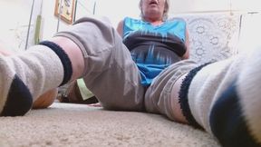 1376 Mason thinks he can just talk to me any way he wants. So I made him smell my dirty socks til he was tamed