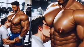 friends have an insane orgy in the gym. lots of anal sex on top of the equipment.