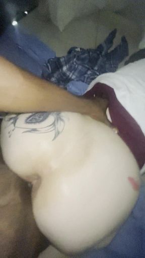 Taking Big Black Dick From the Back Making Me Cum