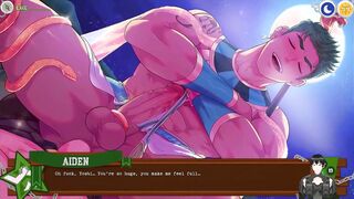 Watch lean_learo's muscular man take on Aiden Shag in this Halloween-themed game!