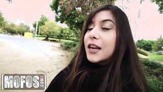 MOFOS - Cute Dark Haired 18 year old Anya Krey Takes a Big