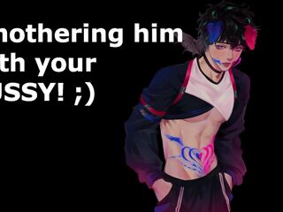 Subby Househusband gets smothered between your haunches -- NSFW Audio and Boy Groaning ASMR