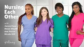 Nursing Each Other With Jenna Foxx, Nicole Kitt And Maya Woulfe