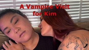 A Vampire Visit for Kim Chi - Day Walker Autumn Bodell Mesmerizes Her Next Meal With Neck Worship With Throat Licking, Neck Kissing And Fang Biting