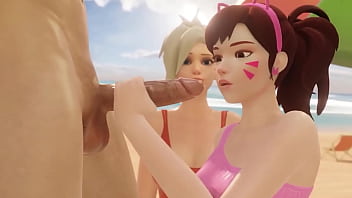 Dva and Tracer Loves Big Dicks 3D New Game [ Realistic Uncensored ]