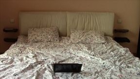 Scarlett Black Brunette in Lingerie & Stockings on Webcam