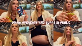 Diana overeats and burps in public WMV