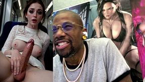 cute transgender teen wants to cum on the bus, ai generated