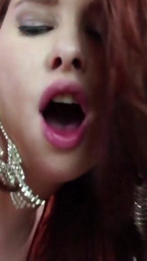 Powerful moment from "Redhead girl gets eaten out and fucked by a doctor with long hair"