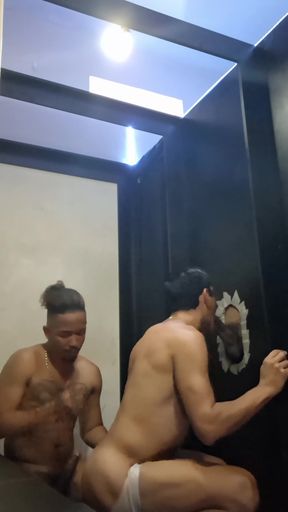 They used my cock while they butt each other, they suck it non-stop and how hard it gets.   Clip 1