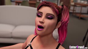 Bbc penetrates tight trans anus
