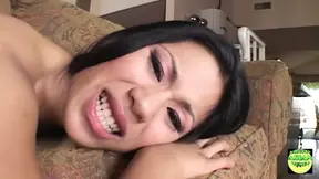 Super horny Asian slut loves doggy style ramming