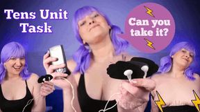 Tens Unit Task - Tens Unit Electricity Play on your Dick! - Mistress Mystique Hoops - WMV