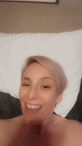 dildo makes giggling housewife cum hard