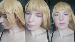 its amazing how different i look with this wig and a little bit of makeup!