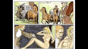 Cute blonde babe trapped in sexual bondage comics