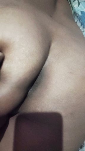 Finger inserted into the hole of the desi sister-in-law's ass.
