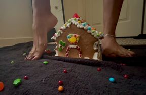 Crushing a Gingerbread House