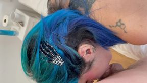 Big Titty Goth Girl Katt Is Very Shy but Likes to Fuck and Deepthroat