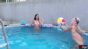 Rough Gangbang Party By The Pool Hardcore Sex And Creampie 25 Min