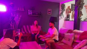 trio torride avec lea pam, elisa calvi et ses gros seins naturels, et gael braga