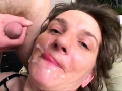 Abspritzen Gesichtsbesamung