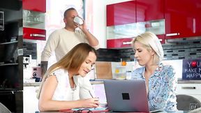 ”BFFs sharing BF's meat for learning purpose - Amy Douxxx & Ivi Rein”