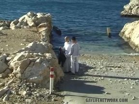 Twink Fucked Down by the Beach