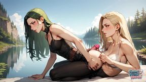 Worship a Femboy's Rump Under a Raw Mountain Waterfall. Super Gonzo Porn.