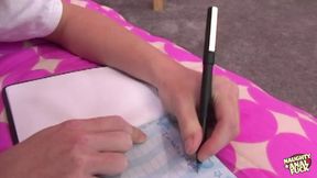 Sweet blonde turns wild with desire when alone