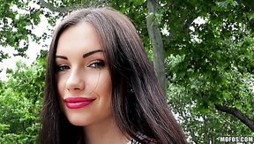 Sasha Rose fucks dirty doggystyle in the middle of the park