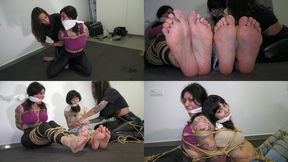 Dyanne and Mayla tied up and gagged by Pilu!