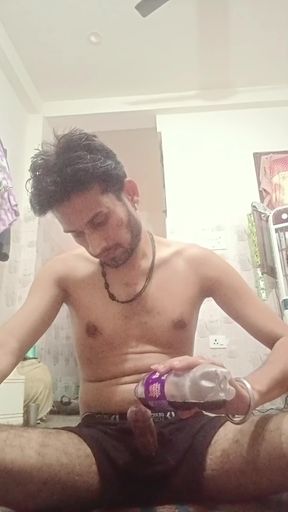 The Indian boy's hard and thick penis must have been seen for the first time