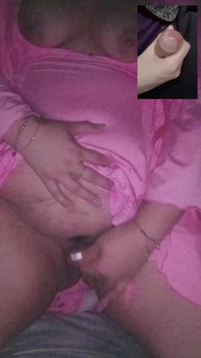 Discord Cam Sex: GF Destroys Pussy on Dildo, BF Cums Hard