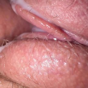 Extremely closeup sex with friend&#039;s fiance, tight creamy fuck and cum on pussy