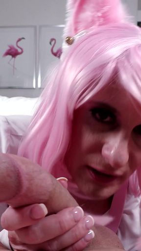 Sissy Bunny Gives Great Head