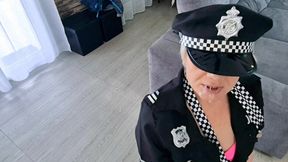 She came to arrest him and ended up with his police baton in her pussy and got fucked like a female