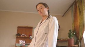 Sexy nurse Nikky healing the patient with cum therapy - WMV